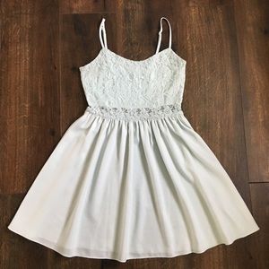 Light blue lace dress